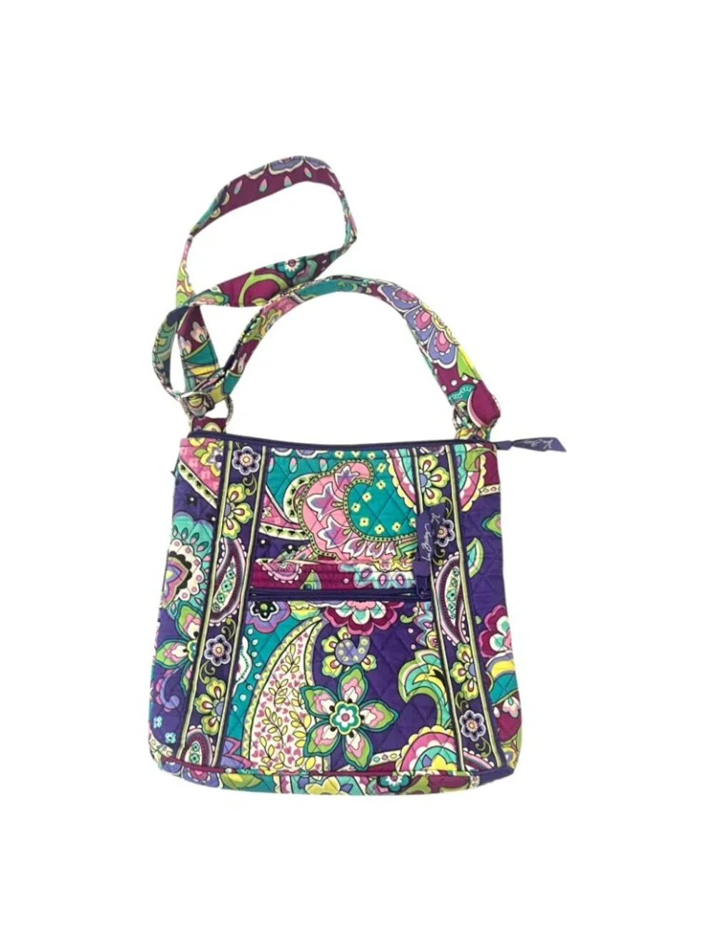 Vera Bradley Crossbody Purse Flowered 11" x 11" - Picture 4 of 8
